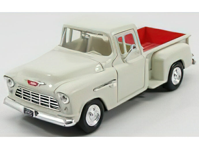 CHEVROLET  CHEVY STEPSIDE 5100 PICK-UP 1955 - WHITE/Motor Max 1/24ミニカー