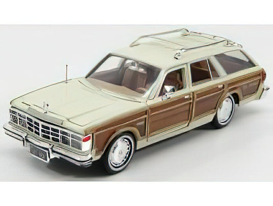 CHRYSLER - LEBARON TOWN & CAR 1979 - BEIGE WOOD/Motor Max 1/24ミニカー