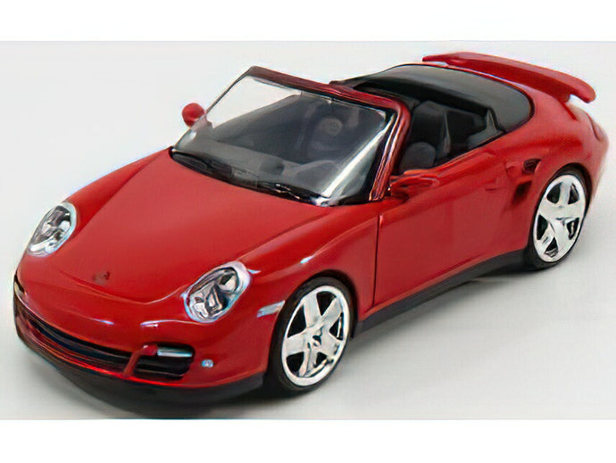 PORSCHE  911 997 TURBO CABRIOLET 2007 - RED/Motor Max 1/24ミニカー