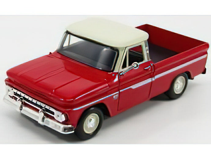 CHEVROLET  C-10 FLEETSIDE PICK-UP 1966 - RED IVORY/Motor Max 1/24ミニカー