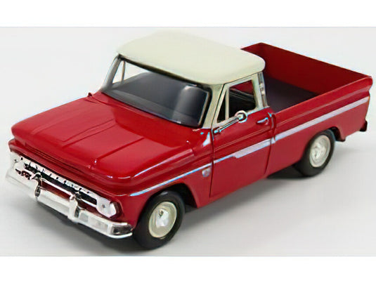 CHEVROLET  C-10 FLEETSIDE PICK-UP 1966 - RED IVORY/Motor Max 1/24ミニカー