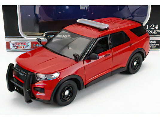 FORD USA  UTILITY POLICE INTERCEPTOR  2022 - RED/Motor Max 1/24ミニカー