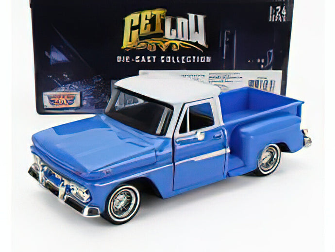 GMC - C1000 FENDERSIDE PICK-UP 1966 - BLUE WHITE/Motor Max 1/24ミニカー