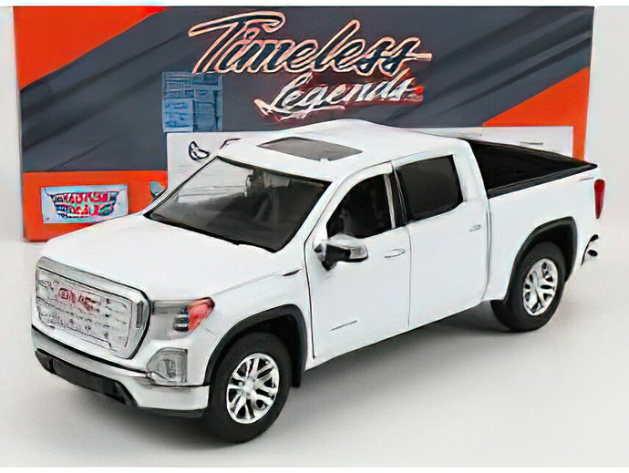 GMC - SIERRA 1500 SLT CREW CAB PICK-UP 2019 - WHITE/Motor Max 1/24ミニカー