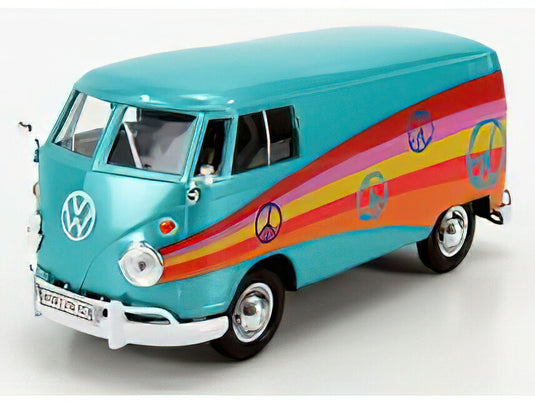 VOLKSWAGEN  T1 TYPE 2 VAN PEACE 1962 - VARIOUS/Motor Max 1/24ミニカー