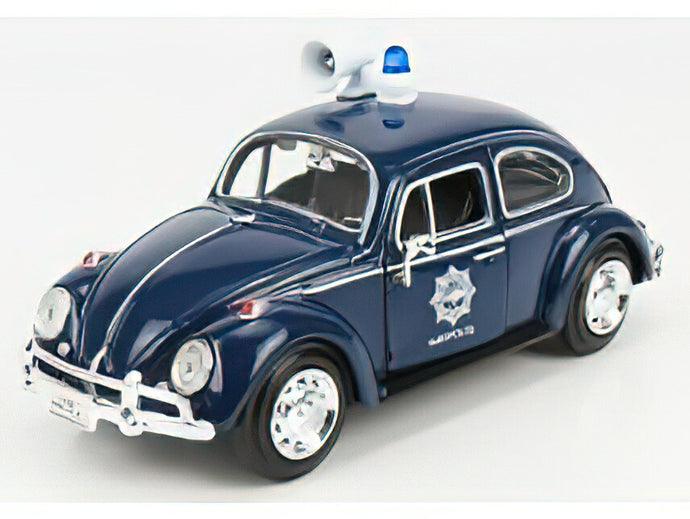 VOLKSWAGEN  BEETLE MAGGIOLINO POLITIE 1953 - BLUE/Motor Max 1/24ミニカー