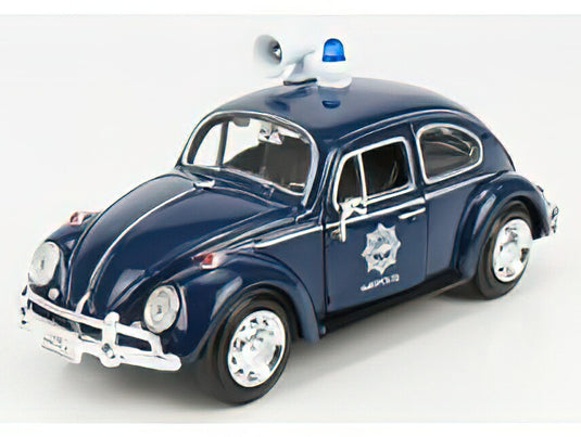 VOLKSWAGEN  BEETLE MAGGIOLINO POLITIE 1953 - BLUE/Motor Max 1/24ミニカー