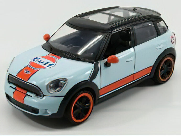 MINI - COOPER S COUNTRYMAN GULF 2010 - LIGHT BLUE ORANGE/Motor Max 1/24ミニカー