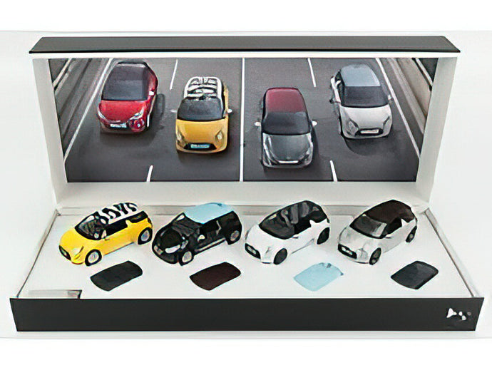 CITROEN - SET 4X DS3 2010 - YELLOW BLACK WHITE SILVER /Norev 1/43ミニカー
