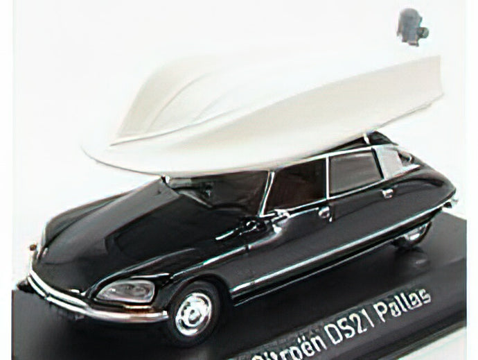 CITROEN - DS23 PALLAS 1972 - WITH BOAT ON ROOF - BLACK  /Norev 1/43 ミニカー