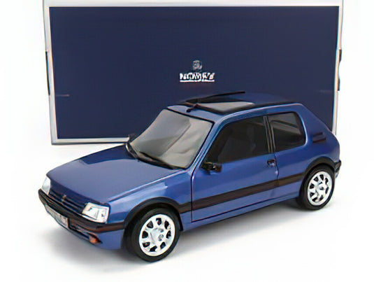 PEUGEOT - 205 1.9 GTi PTS RIMS 1992 - MIAMI BLUE /Norev 1/18 ミニカー