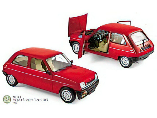 【予約】2023年発売予定RENAULT - R5 ALPINE TURBO 1982 - RED /Norev 1/18ミニカー