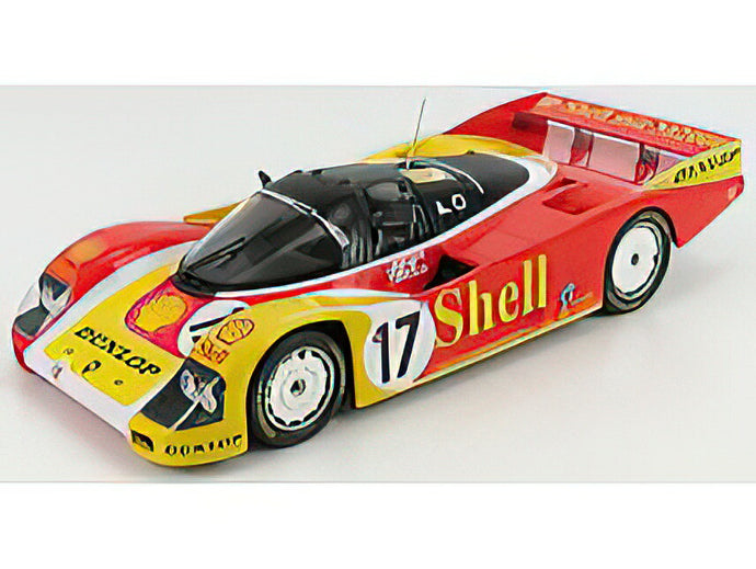 PORSCHE - 962C PORSCHE AG TEAM N 17 2nd 24h LE MANS 1988 KLAUS LUDWING - HANS JOACHIM STUCK - DEREK BELL - RED YELLOW WHITE /Norev 1/18ミニカー