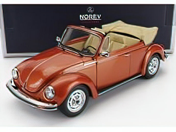 VOLKSWAGEN - BEETLE 1303 CABRIOLET OPEN 1976 - BROWN MET /Norev 1/18ミニカー