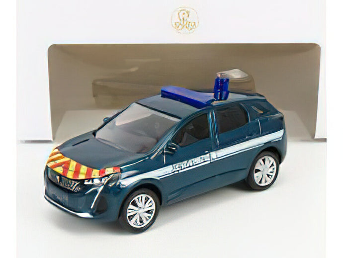 PEUGEOT  3008 GENDARMERIE 2020 - BLUE MET/Norev 1/64ミニカー