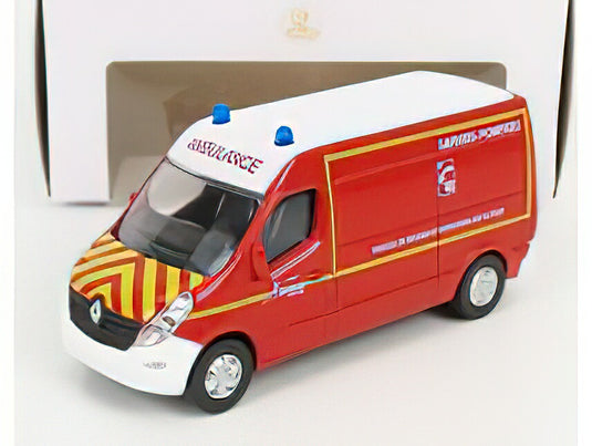 RENAULT  MASTER VAN AMBULANCE SAPEURS POMPIERS SECOURS 2014/Norev 1/64ミニカー