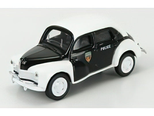 RENAULT  4CV POLICE 1955 - BLACK WHITE/Norev 1/64ミニカー