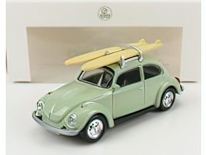 VOLKSWAGEN - BEETLE COCCINELLE 1973 - WITH SURFING BOARD - GREEN /Norev 1/43 ミニカー