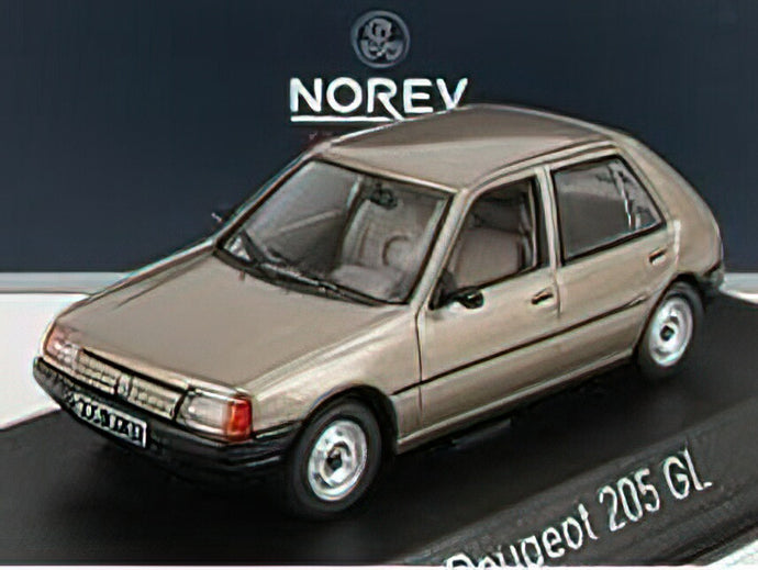 PEUGEOT - 205 GL 1988 - LIGHT BROWN/Norev 1/43 ミニカー