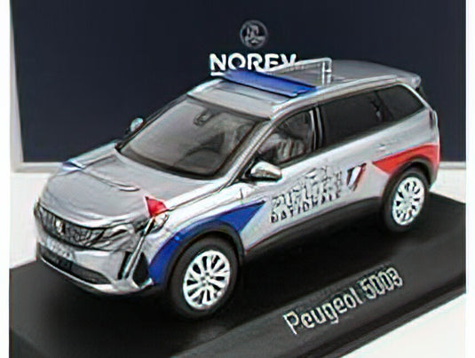 PEUGEOT - 5008 GT POLICE NATIONALE 2021 - SILVER  /Norev 1/43 ミニカー