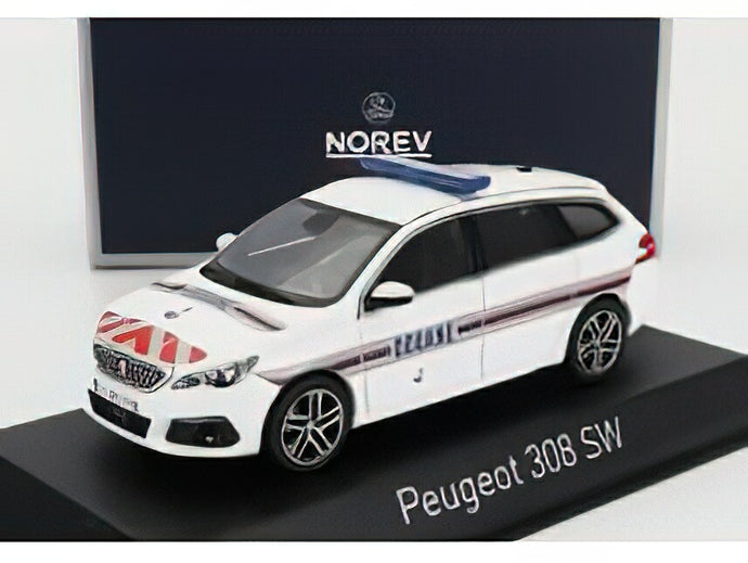PEUGEOT - 308 GT SW STATION WAGON DOUANES 2020 - WHITE /Norev 1/43 ミニカー