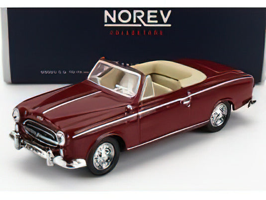 PEUGEOT 403 CABRIOLET OPEN 1957 - RED/Norev 1/87ミニカー – ラスト