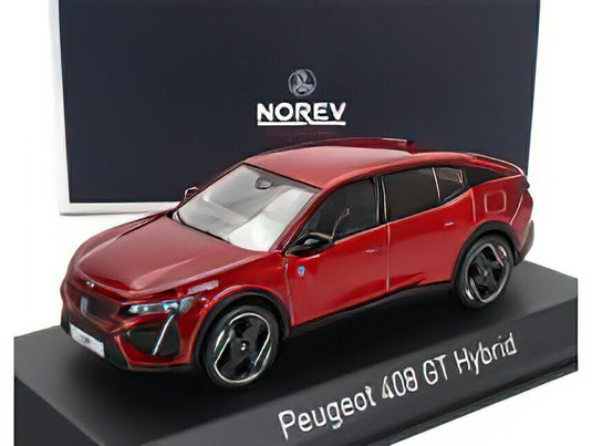 PEUGEOT - 408 GT HYBRID 2023 - ELIXIR RED /Norev 1/43 ミニカー