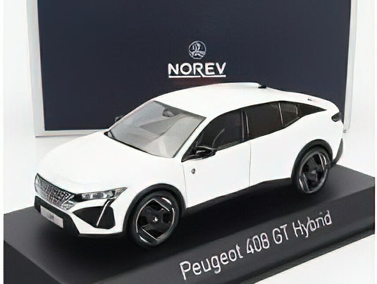 PEUGEOT - 408 GT HYBRID 2023 - PEARL WHITE /Norev 1/43 ミニカー
