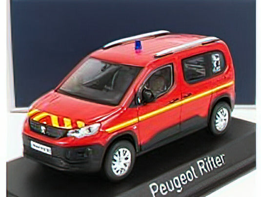 PEUGEOT - RIFTER POMPIERS 2019 - RED YELLOW  /Norev 1/43 ミニカー