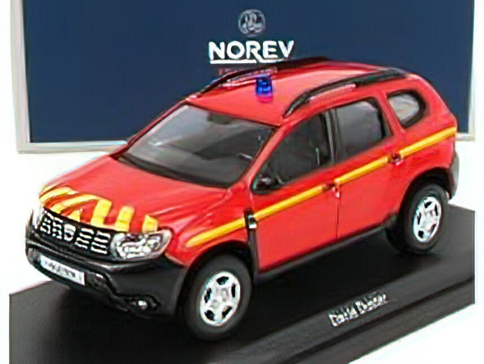 DACIA - DUSTER POMPIERS 2020 - RED YELLOW  /Norev 1/43 ミニカー