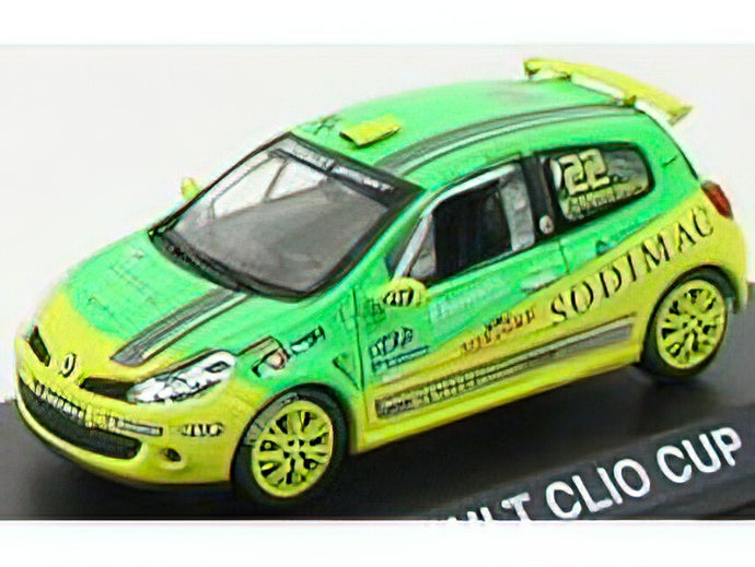 RENAULT - CLIO CUP N 22 2007 M.TARBOURIECH - GREEN YELLOW/Norev 1/43 ミニカー
