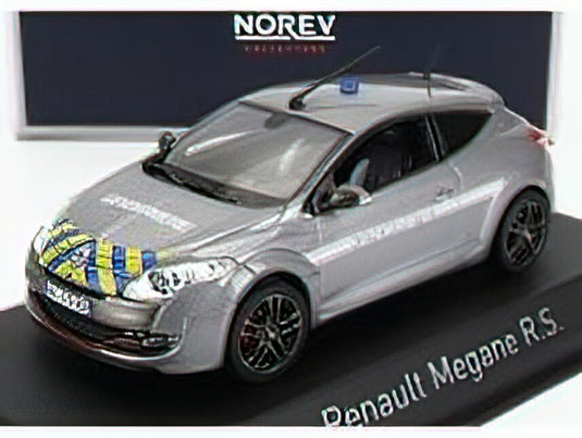 RENAULT - MEGANE RS GENDARMERIE 2010 - SILVER /Norev 1/43 ミニカー