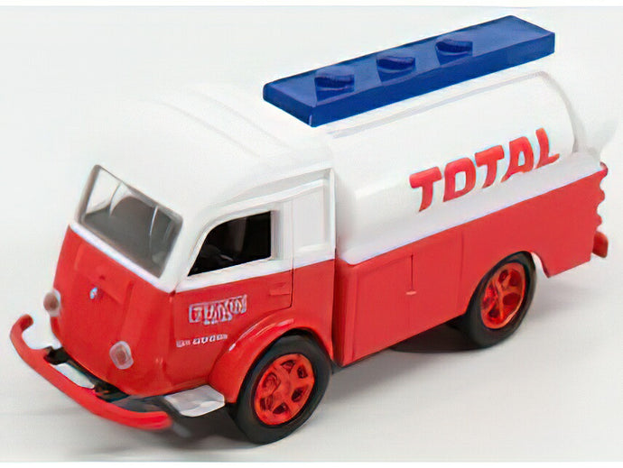 RENAULT  GALION TANKER TRUCK FUEL TOTAL 1963 - RED WHITE BLUE/Norev 1/87ミニカー