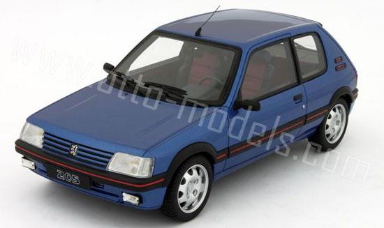 【予約】3月頃発売予定プジョー 205 GTI PH2 マイアミブルー /OTTO MOBILE オット 1/18 レジン ミニカー