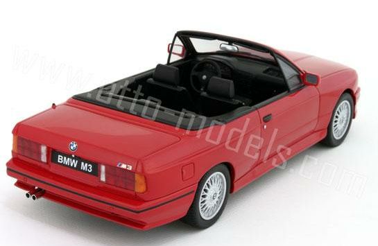 ギャラリービューアに画像をロードする, 【予約】7月頃発売予定 BMW E30 M3 カブリオレ 1989 /OTTO MOBILE オット 1/18 レジン ミニカー
