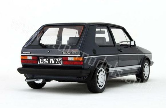 ギャラリービューアに画像をロードする, 【予約】8月頃発売予定 VWフォルクスワーゲン ゴルフ GTI 1800 plus /OTTO MOBILE オット 1/18 レジン ミニカー
