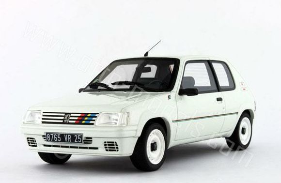 ギャラリービューアに画像をロードする, 【予約】8月頃発売予定 プジョー 205 Rallye phase 2  1991 /OTTO MOBILE オット 1/18 レジン ミニカー
