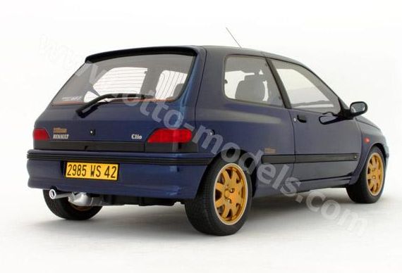 ギャラリービューアに画像をロードする, 【予約】12月以降発売予定 RenaultルノーClio Williams 1995  999台限定 /OTTO MOBILE オット 1/12 レジン ミニカー
