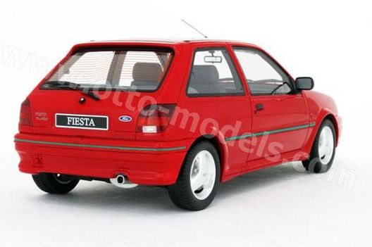 ギャラリービューアに画像をロードする, 【予約】9月頃発売予定FORDフォード FIESTA TURBO　レッド 1250台限定 /OTTO MOBILE オット 1/18 レジン ミニカー
