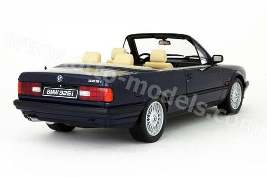 【予約】9月頃発売予定BMW E30 325i  カブリオレ ブルー 2750台限定 /OTTO MOBILE オット 1/18 レジン ミニカー