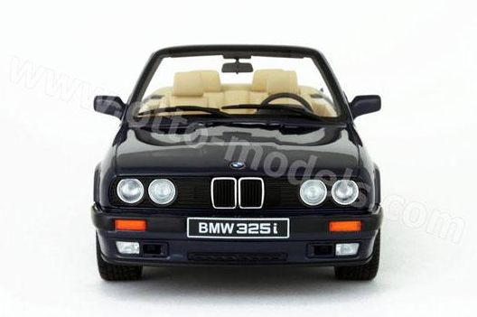 ギャラリービューアに画像をロードする, 【予約】9月頃発売予定BMW E30 325i  カブリオレ ブルー 2750台限定 /OTTO MOBILE オット 1/18 レジン ミニカー
