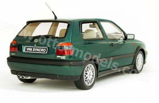 ギャラリービューアに画像をロードする, VW GOLFゴルフ 3 VR6 Synchro carat Green /OTTO MOBILE オット 1/18 レジン ミニカー
