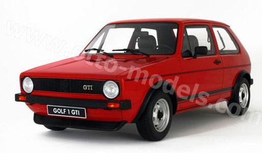 【予約】4月以降発売予定Volkswagenフォルクスワーゲンゴルフ Golf GTI 1976 /OTTO MOBILE オット  1/12 ミニカー