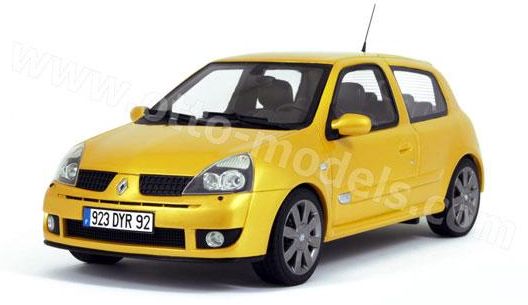 【予約】5月頃発売予定Renaultルノー Clio 2 RS phase 3 2004 /OTTO MOBILE オット 1/18 レジン ミニカー
