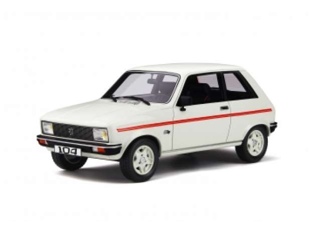 【予約】6月以降発売予定1984 Peugeot 104 ZS white  /Otto 1/18 ミニカー