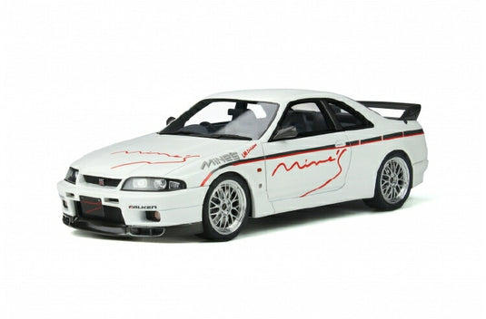 【予約】8月以降発売予定Nissan Skyline日産スカイライン GT-R (R33) Mine's 1998 white /Otto 1/18 ミニカー