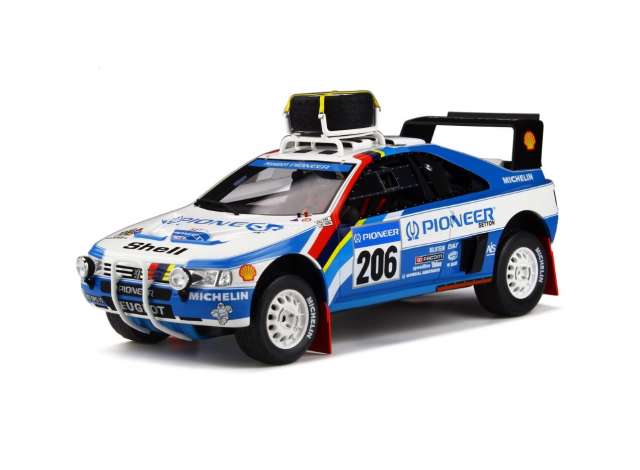 ギャラリービューアに画像をロードする, 【予約】5月以降発売予定1989 Peugeot 405 T16 Grand Raid #204 A. Vatanen Paris Dakar   /Otto 1/18 ミニカー
