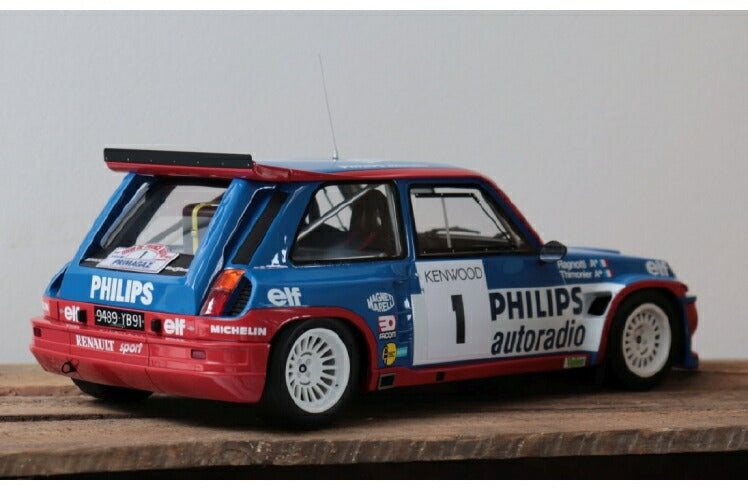 ギャラリービューアに画像をロードする, 【予約】10月以降発売予定1985 Renault Maxi 5 Turbo Tour de France blue/red/white /Otto 1/12 ミニカー
