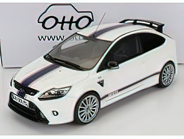 FORD ENGLAND - FOCUS RS MKII 2010 - 24h LE MANS TRIBUTE - WHITE BLACK /Otto 1/18 ミニカー