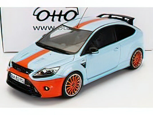 FORD ENGLAND - FOCUS RS MKII 2010 - 24h LE MANS TRIBUTE - LIGHT BLUE ORANGE  /Otto 1/18 ミニカー